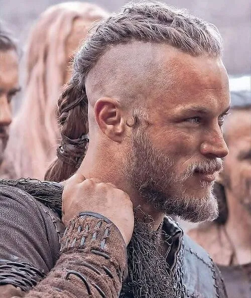 TEMPLE SHAVE WITH LONG HAIR